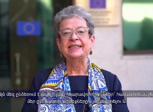 The video message of the EU Ambassador Andrea Wiktorin