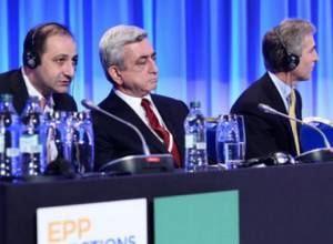 Serzh Sargsyan holds bilateral meetings in Dublin