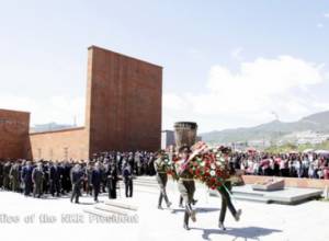 Память невинных жертв Геноцида почтили в Степанакерте