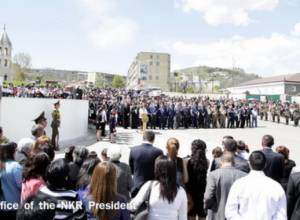 Artsakh President visits Shoushi