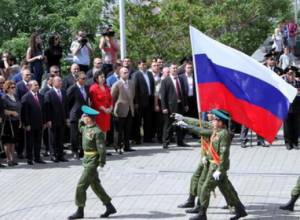 Victory Day celebrations: Russian military units march first at Victory Park 