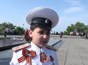 Маленький адмирал  в парке Победы