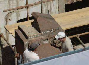 Activist detained during protest against demolition