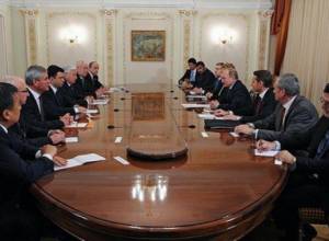 Eduard Sharmazanov made a speech at the meeting with the RF President Vladimir Putin 