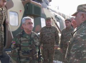 Serzh Sargsyan left for the NKR through airspace