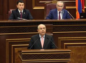 Cypriot official makes speech in Armenian parliament