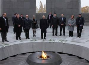 Delegation of Cyprus Visits Tsitsernakaberd Memorial Complex