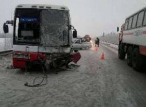 Автобус "Москва-Ереван" попал в ДТП