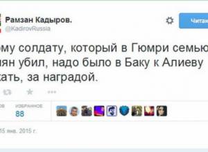 Zhirinovsky and Kadyrov haven’t written about events of Gyumri: banman.am