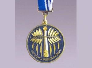 Nahapet Asatryan posthumously awarded with the "For Service in Battle" medal