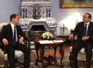 Hovik Abrahamyan meets Dmitry Medvedev