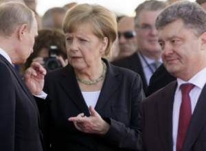 Putin, Merkel and Poroshenko had a telephone conversation