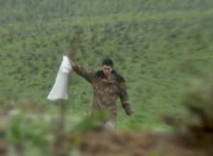 How did Andranik Grigoryan cross border?