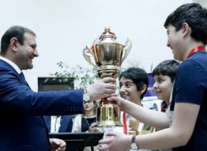 Պարգևատրվել են դպրոցականների շախմատի 9-րդ օլիմպիադայի  հաղթողները