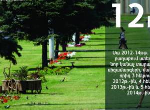 В Ереване создано 12 га газонов