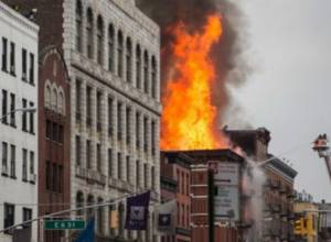 Two buildings collapse in New York after explosion in Manhattan