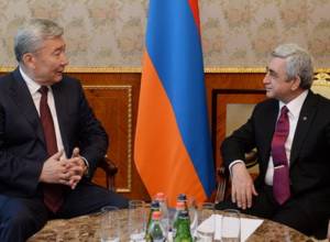 Серж Саргсян принял посла Казахстана