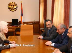 Bako Sahakyan received great granddaughter of Henry Morgenthau