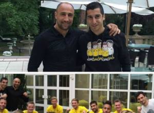 Arthur Abraham and Henrik Mkhitaryan met