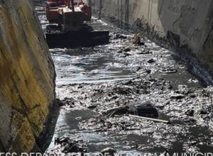 Գյումրիում գետակը վարարել էր