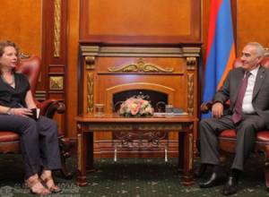 Galust Sahakyan receivesHead of the CoE Office in Yerevan