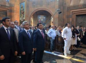 С. Саргсян присутствовал на открытии церкви, построенной Гагиком Царукяном