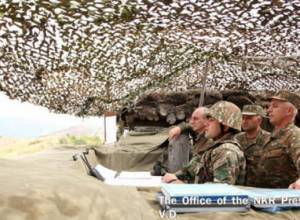 Artsakh President visits  south-eastern borderline