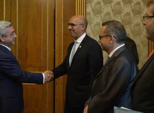 Serzh Sargsyan receives Harlem Désir