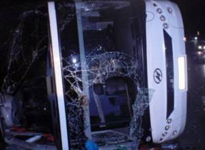 Bus heading from Moscow to Yerevan crashes killing 7 people