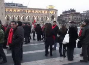 Watch Dashnaks' march and New Armenia's rally on A1+