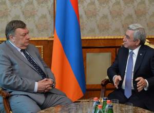 Serzh Sargsyan receives Andrey Sorokin
