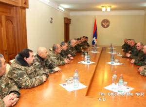 Bako Sahakyan received delegation of the "Yerkrapah"