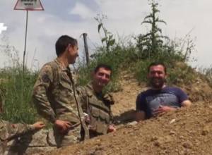There's no shortage of smiles in military positions
