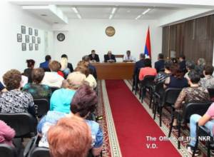 Artsakh President meets Talish residents