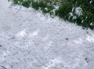 Крупный град в Ереване