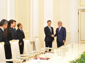 Серж Саргсян принял первого вице-премьера Государственного совета КНР