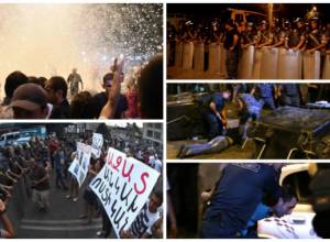 Police disperse rally, clear the street, dozens of demonstrators taken to police station