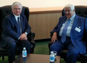 Эдвард Налбандян встретился с министром иностранных дел Сирии