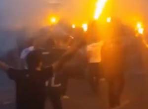 Besiktas and Napoli fans clash in Turkey