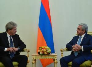 С. Саргсян и Паоло Джентилони обменялись мыслями по проблеме НКР