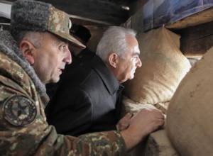 Галуст Саакян посетил пограничный опорный пункт