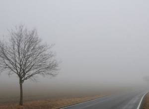 Fog covered some roads in Armenia