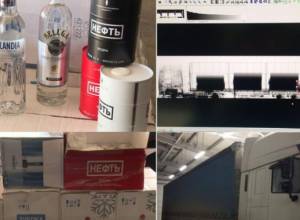 В тайниках грузовика обнаружили около 350 бутылок незадекларированной водки