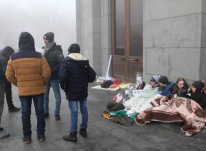 Sit-in continues at Liberty Square