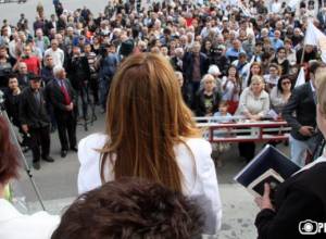 Yerkir Tsirani holds final rally and concert at Liberty Square