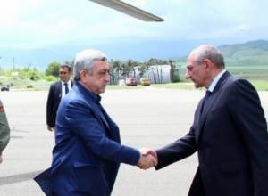 Bako Sahakyan congratulates Serzh Sargsyan on birthday