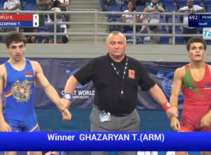 Tigran Ghazaryan defeats Azerbaijani wrestler