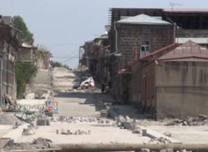 Строительство на улице Руставели в Гюмри создало неудобства