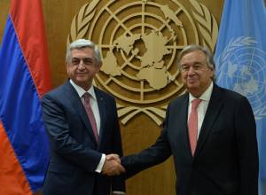 Serzh Sargsyan meets with UN Secretary-General