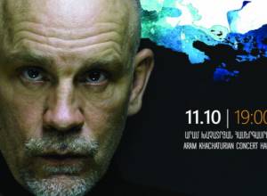 Hollywood star legendary John Malkovich will perform at the opening ceremony of Khachaturian International Festival